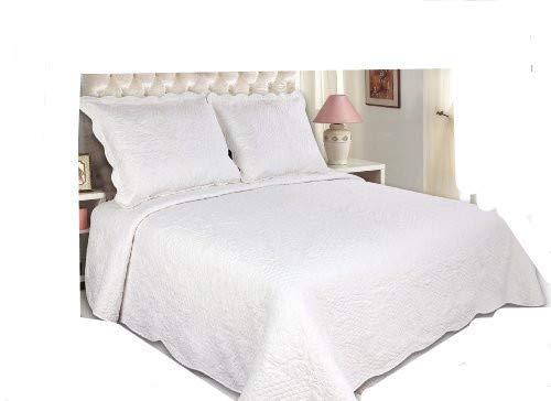 ALL FOR YOU 3pc Reversible Quilt Set, Bedspread, and Coverlet-100 x 90