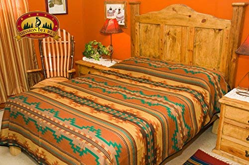 Mission Del Rey Southwestern Lodge Bed Spread -Picuris Design TWIN