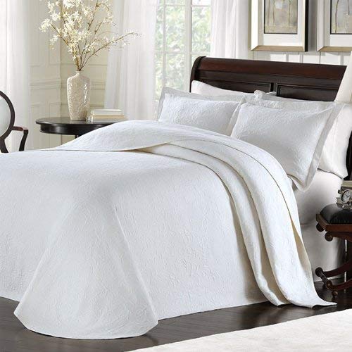 LaMont Home Majestic Matelasse; Bedspread Collection White Twin Bedspread