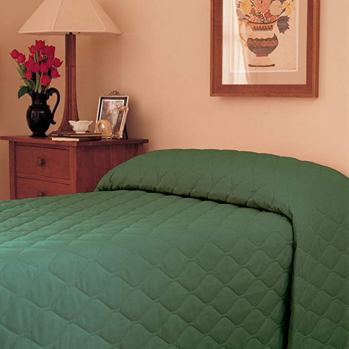 Martex 1C75853 96-Inch x 116-Inch Bedspread, Full X-Large, Forest Green, 1-Pack