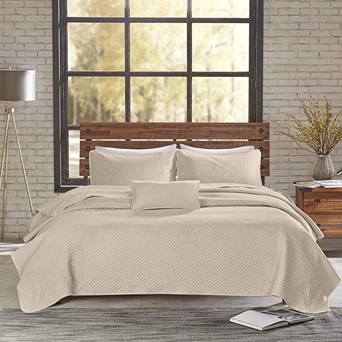 Ink+Ivy Coverlet Set Full/Queen/Natural