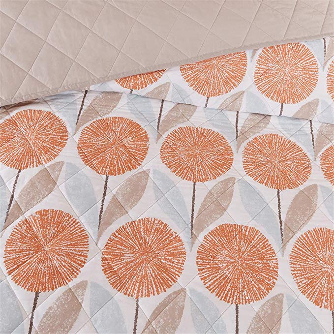 JLA Home INC Johanna 7 Piece Cotton Coverlet Set Coral Full/Queen