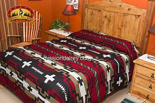 Mission Del Rey Native American Style Bed Spread - Laguna Queen