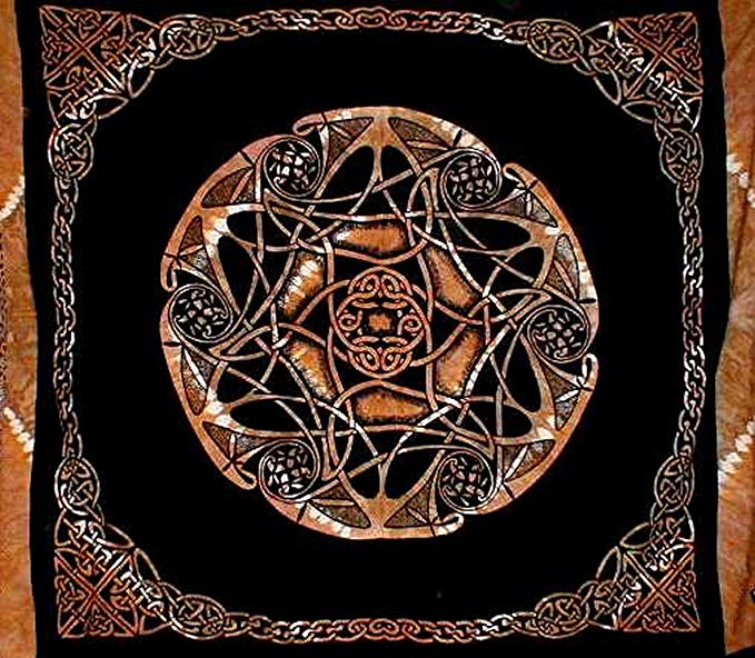 Celtic Wheel of Life Heavy Cotton Bedspread 108