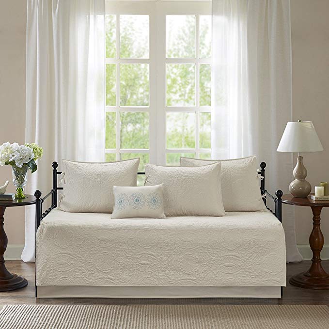 Madison Park Peyton 6 Piece Daybed Cover Set Ivory Daybed