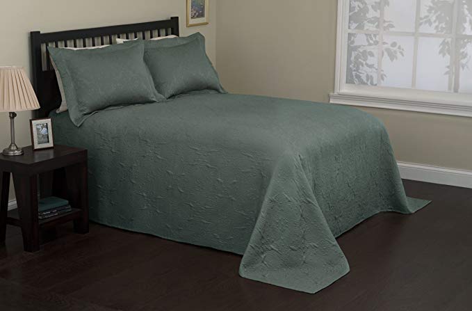 S. Lichtenberg Co. Venice, 60-Percent Polyester, 40-Percent Cotton Twin Bedspread Set, Mineral