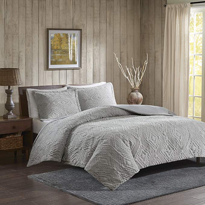 Woolrich Teton King/Cal King Size Quilt Bedding Set - Grey, Embroidered – 3 Piece Bedding Quilt Coverlets – Ultra Soft Microfiber Bed Quilts Quilted Coverlet