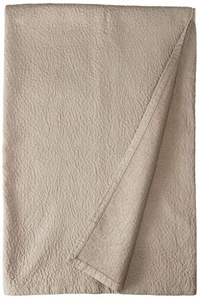 Natural Comfort Matelasse Blanket Coverlet, Pebble Pattern, Queen, Washed Taupe