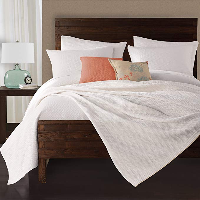 LaMont Home Delaney Collection – 100% Cotton Matelassé Coverlet