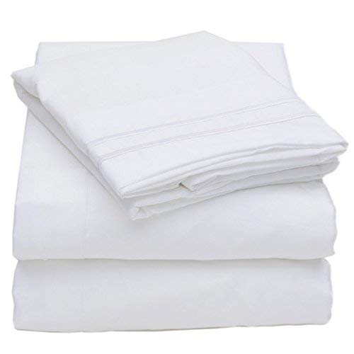 White King Size TENCEL Sheet Set - Silky Soft, Refreshing and Eco-Friendly - 4 pc