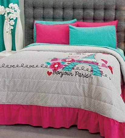 Top Seller PARIS Decorative Bedspread Set (TWIN)