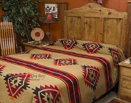 Mission Del Rey's Southwest Bedding Yavapai Collection - Reversible Bedspread - Queen Size 88